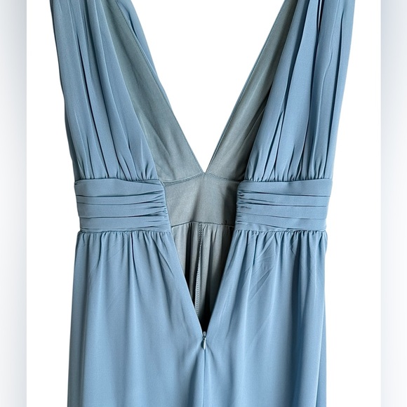 Lulus Divine Muse Slate Blue Wide Leg Jumpsuit Size XS NWT - Picture 8 of 16